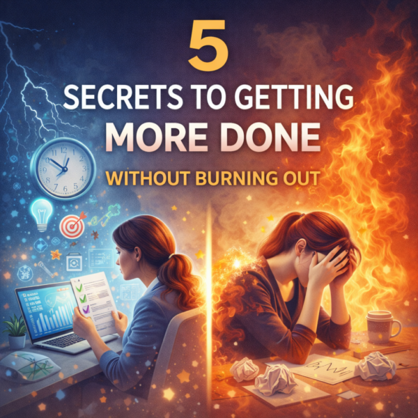 5 Secrets To Getting More Done Without Burning Out